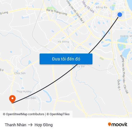 Thanh Nhàn to Hợp Đồng map