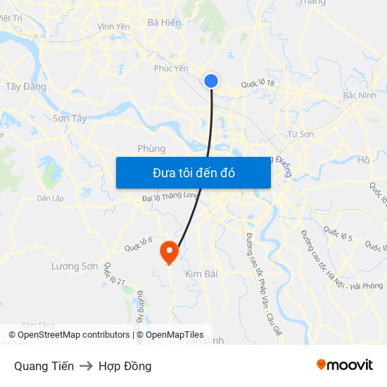 Quang Tiến to Hợp Đồng map