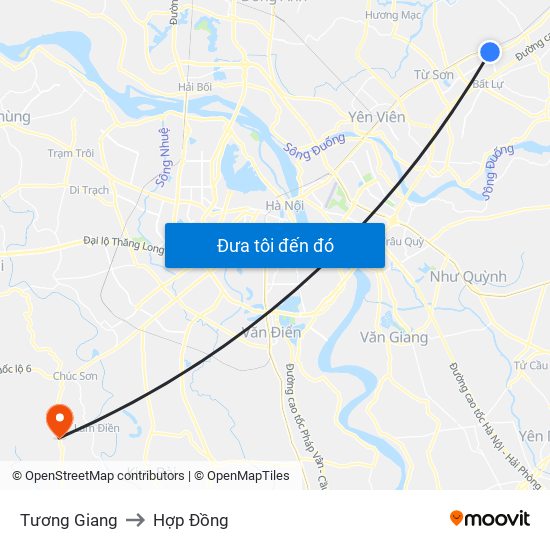 Tương Giang to Hợp Đồng map