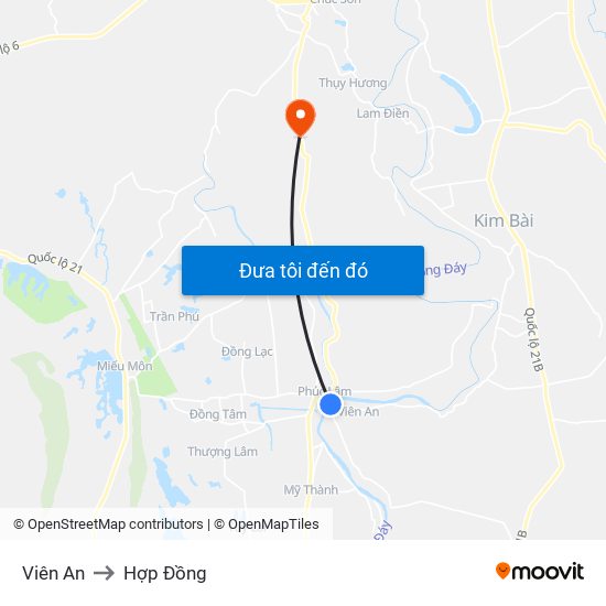 Viên An to Hợp Đồng map