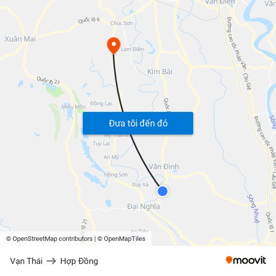 Vạn Thái to Hợp Đồng map