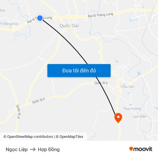 Ngọc Liệp to Hợp Đồng map