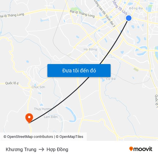 Khương Trung to Hợp Đồng map