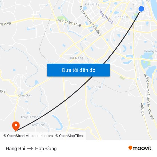 Hàng Bài to Hợp Đồng map