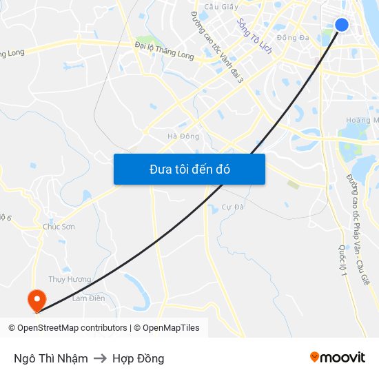 Ngô Thì Nhậm to Hợp Đồng map