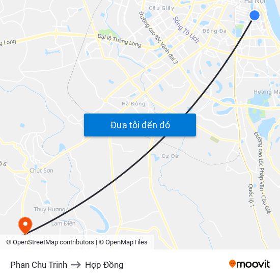 Phan Chu Trinh to Hợp Đồng map