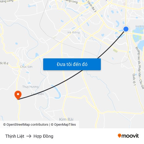 Thịnh Liệt to Hợp Đồng map