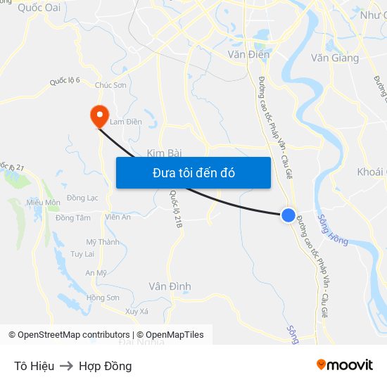 Tô Hiệu to Hợp Đồng map