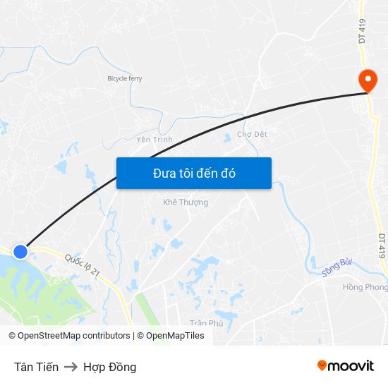 Tân Tiến to Hợp Đồng map