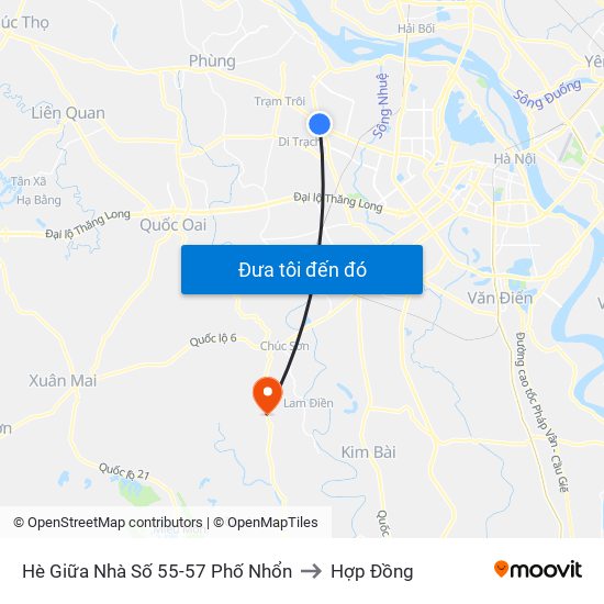 Hè Giữa Nhà Số 55-57 Phố Nhổn to Hợp Đồng map