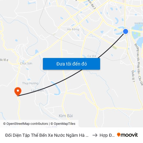 Đối Diện Tập Thể Bến Xe Nước Ngầm Hà Nội - Ngọc Hồi to Hợp Đồng map