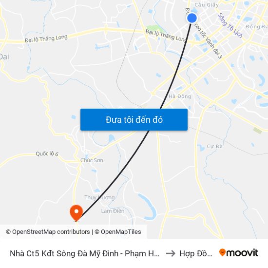 Nhà Ct5 Kđt Sông Đà Mỹ Đình - Phạm Hùng to Hợp Đồng map