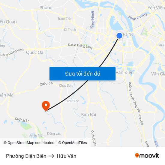 Phường Điện Biên to Hữu Văn map