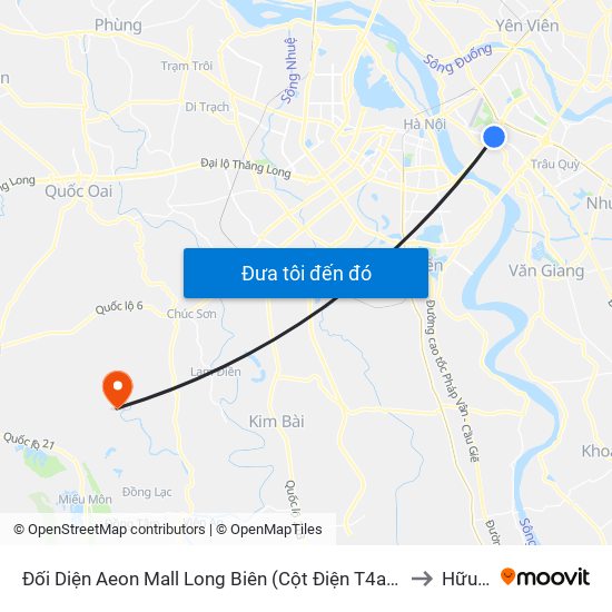 Đối Diện Aeon Mall Long Biên (Cột Điện T4a/2a-B Đường Cổ Linh) to Hữu Văn map