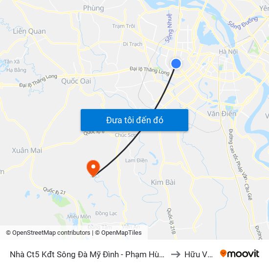 Nhà Ct5 Kđt Sông Đà Mỹ Đình - Phạm Hùng to Hữu Văn map