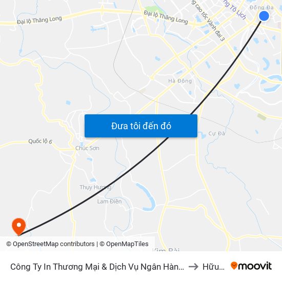 Công Ty In Thương Mại & Dịch Vụ Ngân Hàng - Số 10 Chùa Bộc to Hữu Văn map