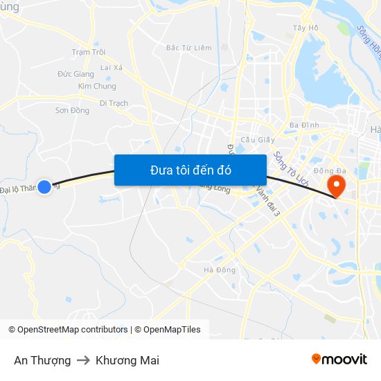 An Thượng to Khương Mai map
