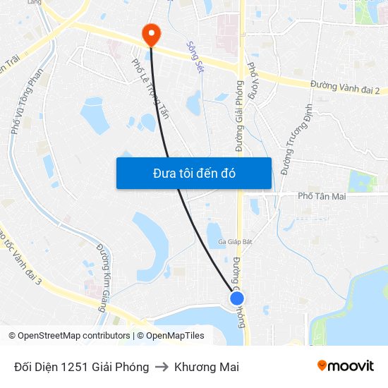 Đối Diện 1251 Giải Phóng to Khương Mai map