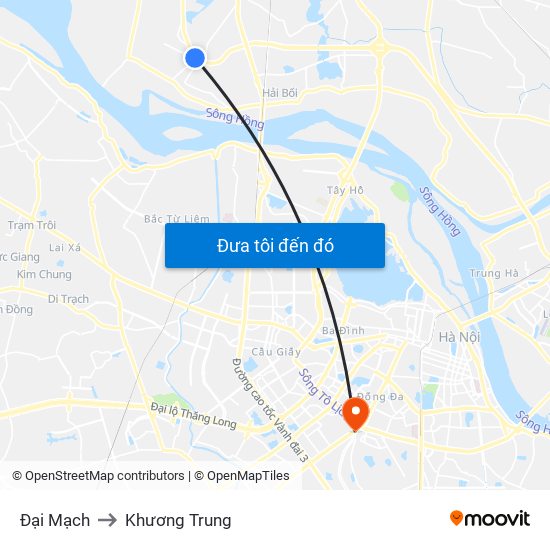 Đại Mạch to Khương Trung map