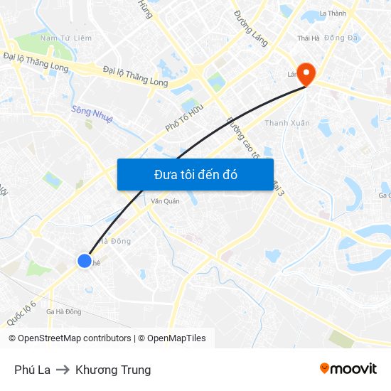 Phú La to Khương Trung map