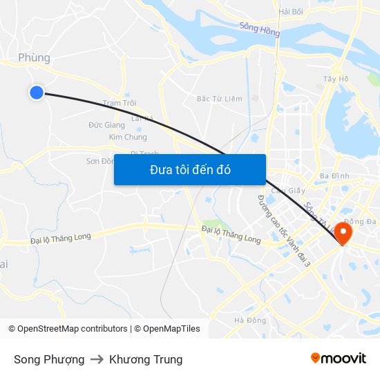 Song Phượng to Khương Trung map