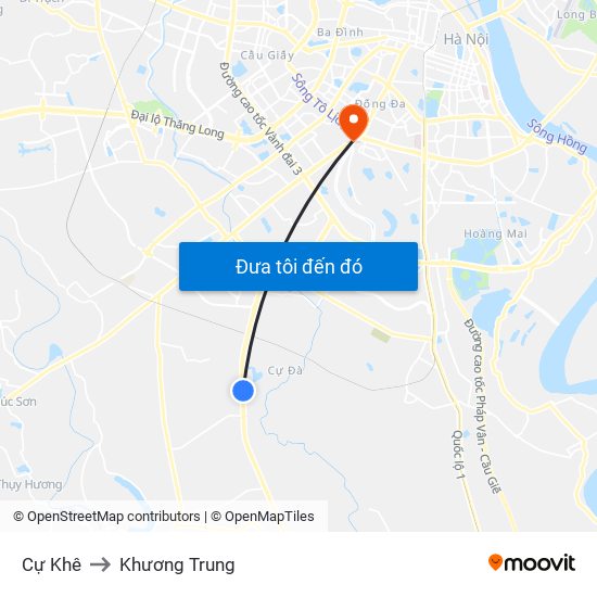 Cự Khê to Khương Trung map