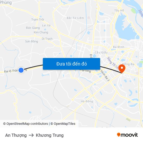 An Thượng to Khương Trung map
