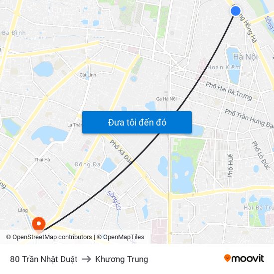 80 Trần Nhật Duật to Khương Trung map