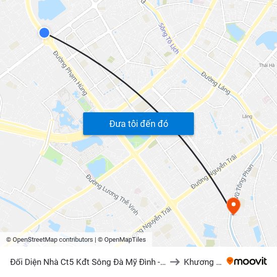 Đối Diện Nhà Ct5 Kđt Sông Đà Mỹ Đình - Phạm Hùng to Khương Đình map