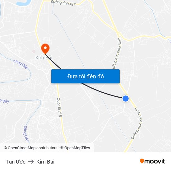 Tân Ước to Kim Bài map