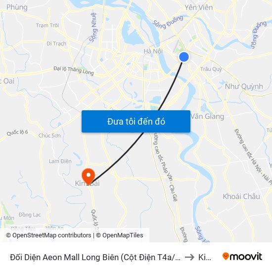 Đối Diện Aeon Mall Long Biên (Cột Điện T4a/2a-B Đường Cổ Linh) to Kim Bài map