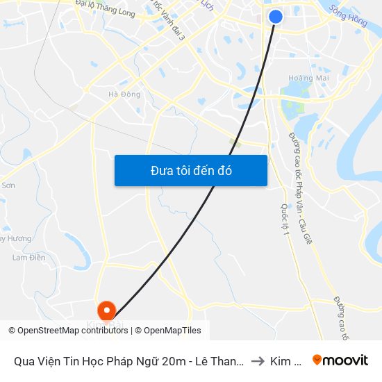 Qua Viện Tin Học Pháp Ngữ 20m - Lê Thanh Nghị to Kim Bài map