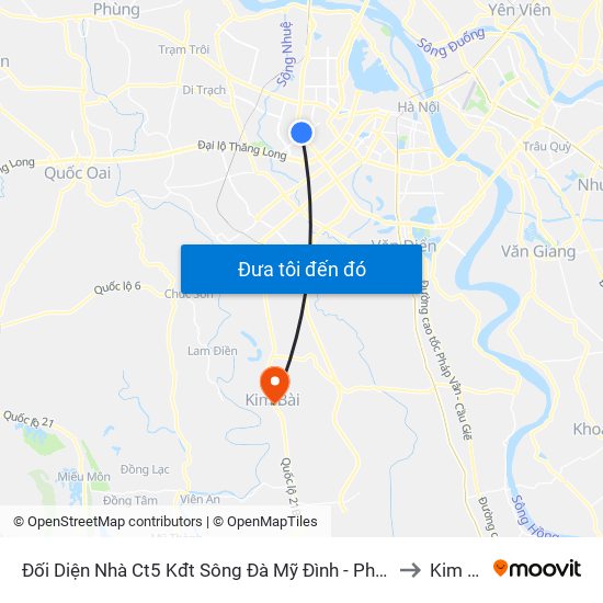 Đối Diện Nhà Ct5 Kđt Sông Đà Mỹ Đình - Phạm Hùng to Kim Bài map