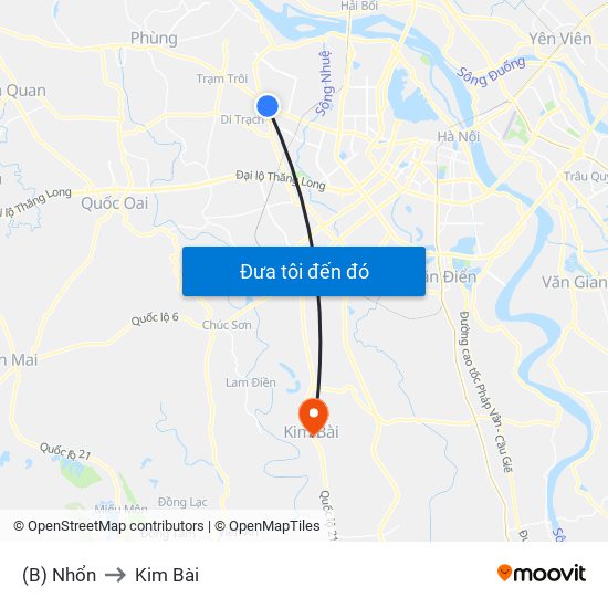 (B) Nhổn to Kim Bài map