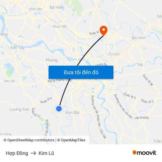 Hợp Đồng to Kim Lũ map