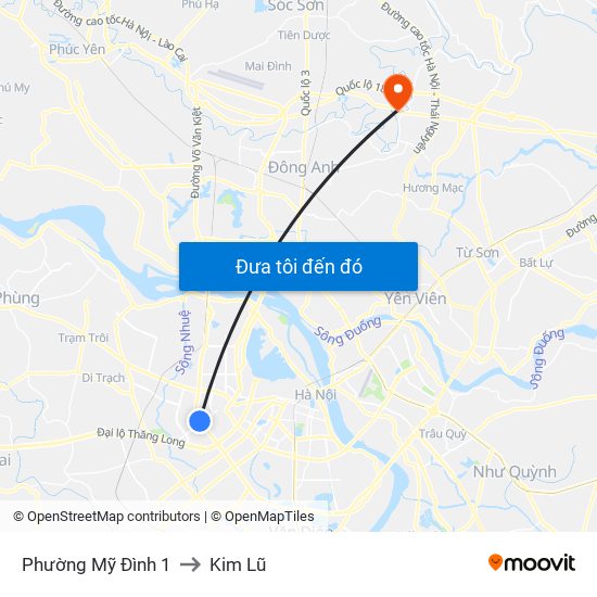 Phường Mỹ Đình 1 to Kim Lũ map