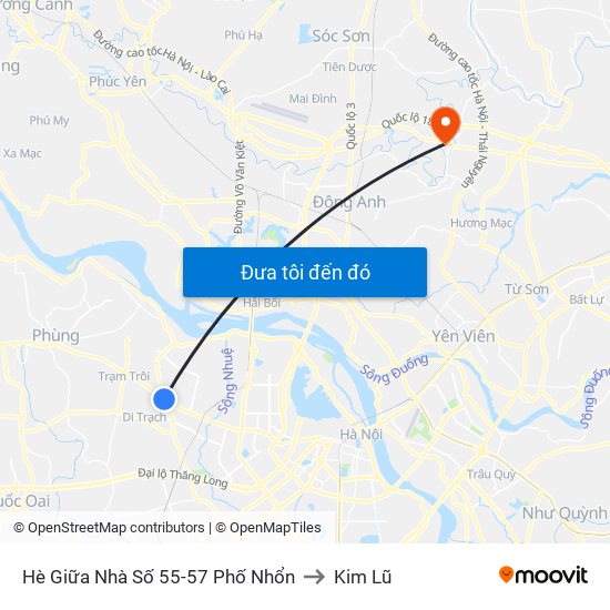 Hè Giữa Nhà Số 55-57 Phố Nhổn to Kim Lũ map