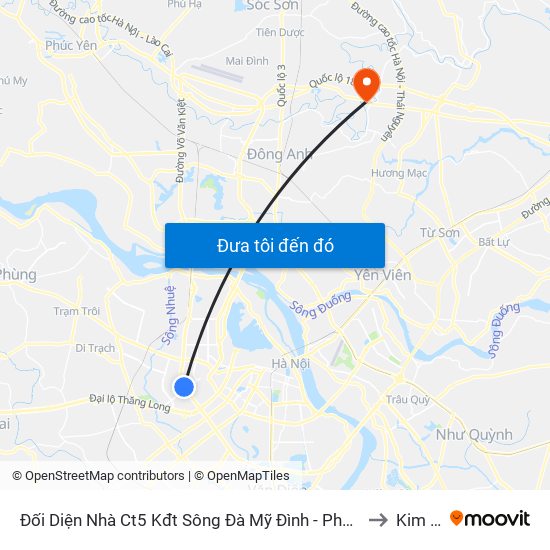 Đối Diện Nhà Ct5 Kđt Sông Đà Mỹ Đình - Phạm Hùng to Kim Lũ map