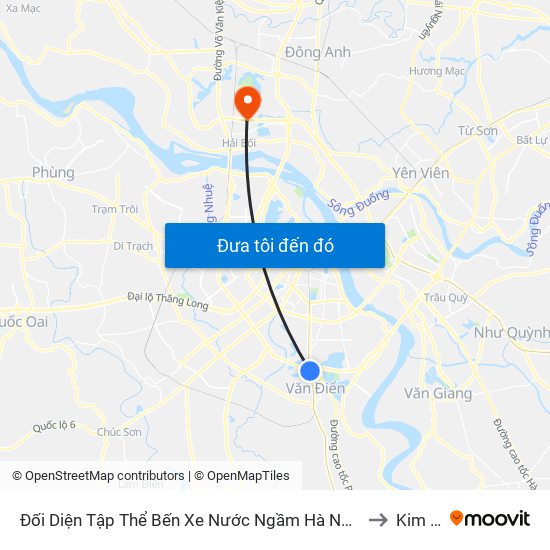Đối Diện Tập Thể Bến Xe Nước Ngầm Hà Nội - Ngọc Hồi to Kim Nỗ map
