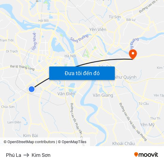 Phú La to Kim Sơn map