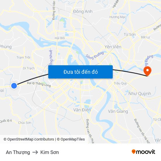 An Thượng to Kim Sơn map