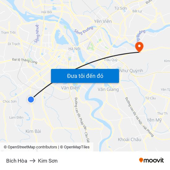 Bích Hòa to Kim Sơn map