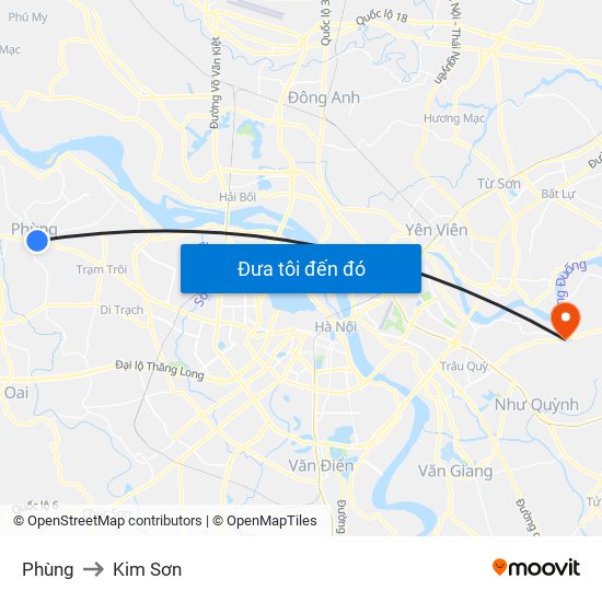 Phùng to Kim Sơn map