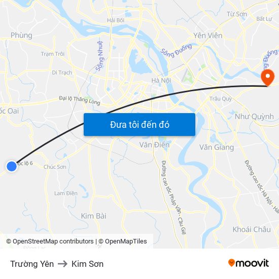 Trường Yên to Kim Sơn map