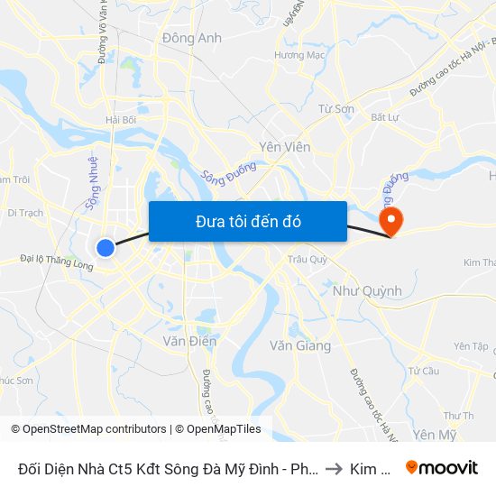 Đối Diện Nhà Ct5 Kđt Sông Đà Mỹ Đình - Phạm Hùng to Kim Sơn map