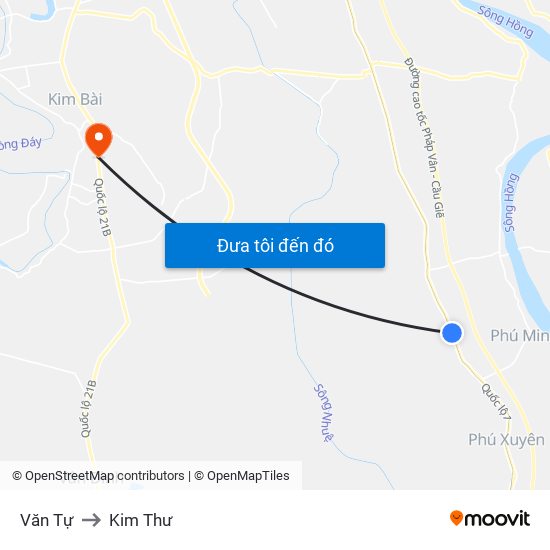 Văn Tự to Kim Thư map
