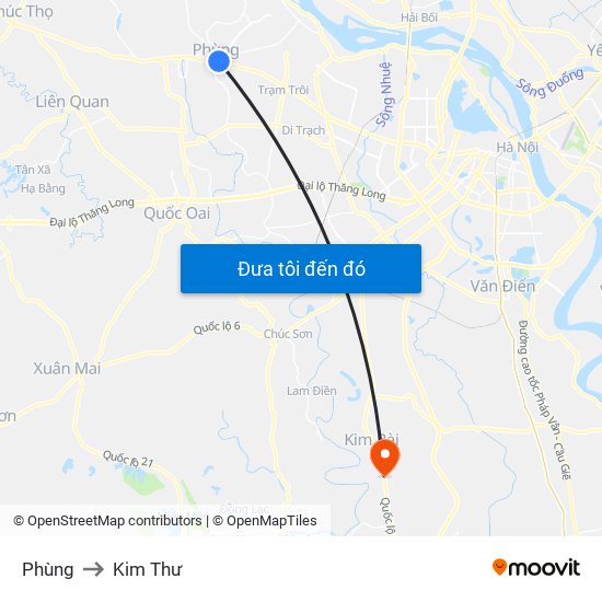 Phùng to Kim Thư map
