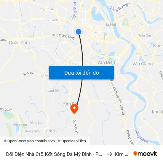 Đối Diện Nhà Ct5 Kđt Sông Đà Mỹ Đình - Phạm Hùng to Kim Thư map