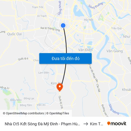 Nhà Ct5 Kđt Sông Đà Mỹ Đình - Phạm Hùng to Kim Thư map