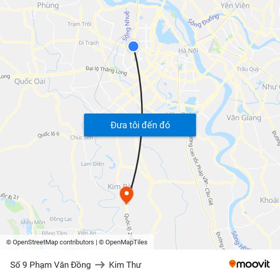 Trường Phổ Thông Hermam Gmeiner - Phạm Văn Đồng to Kim Thư map